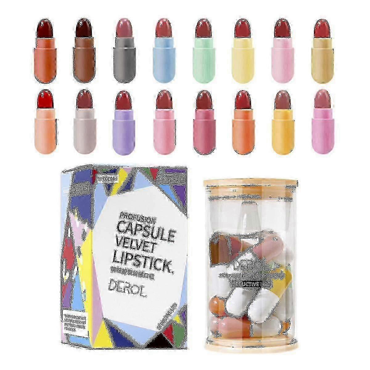 16 Colors Mini Capsule Lipstick