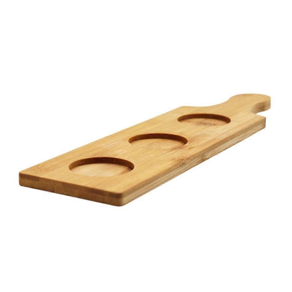 Sturdy Wood Serving Tray for Small Capacity Glasses Easy Maintenance