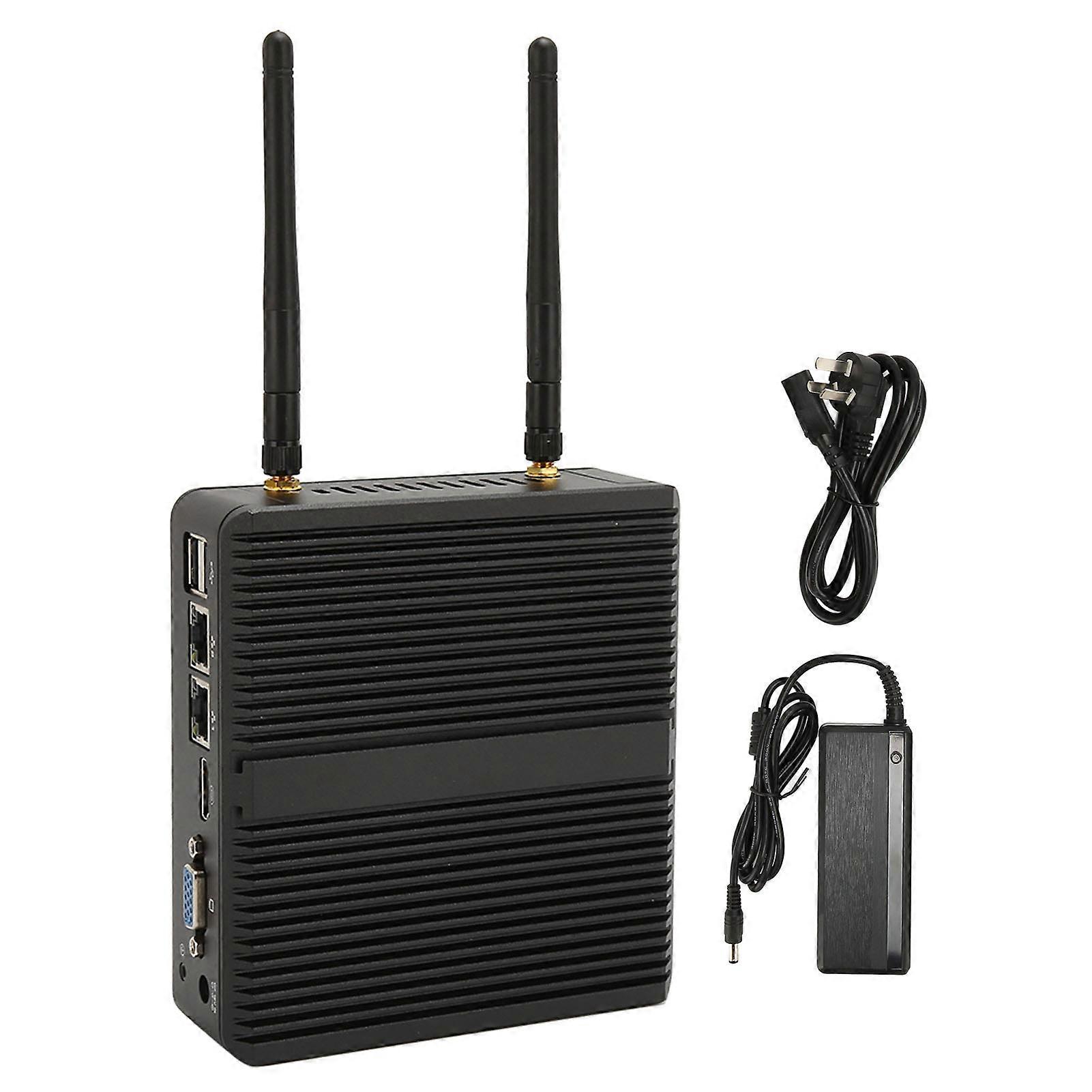 Mini PC J4125 Fanless Industrial Computer 8GB DDR4 512GB Dual Gigabit LAN 4K Support