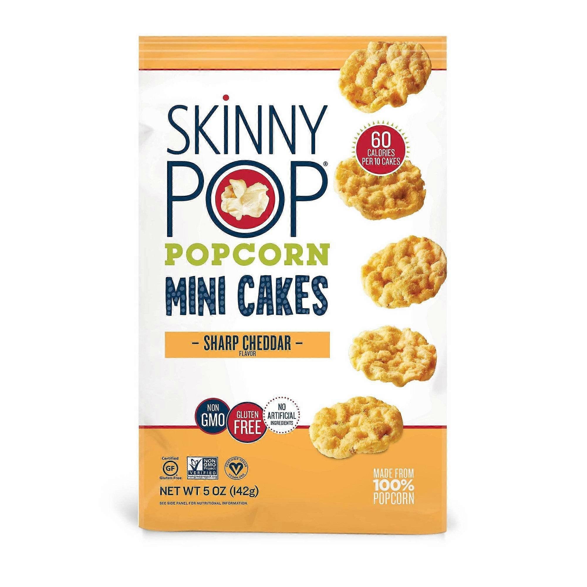 Skinnypop Popcorn Mini Cakes, Sharp Cheddar, 5 Oz