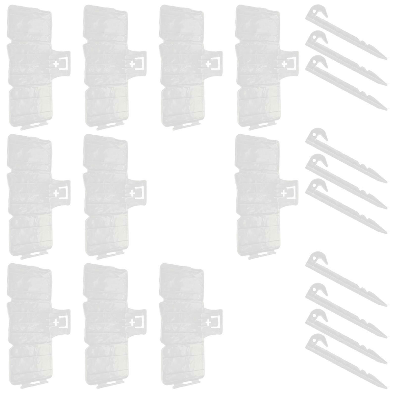 Landscape Edging Fixed Garden Barrier Lawn Grass Plastic Edging Border Edging Garden Edging Coil for Lawn Yard Pathway  White