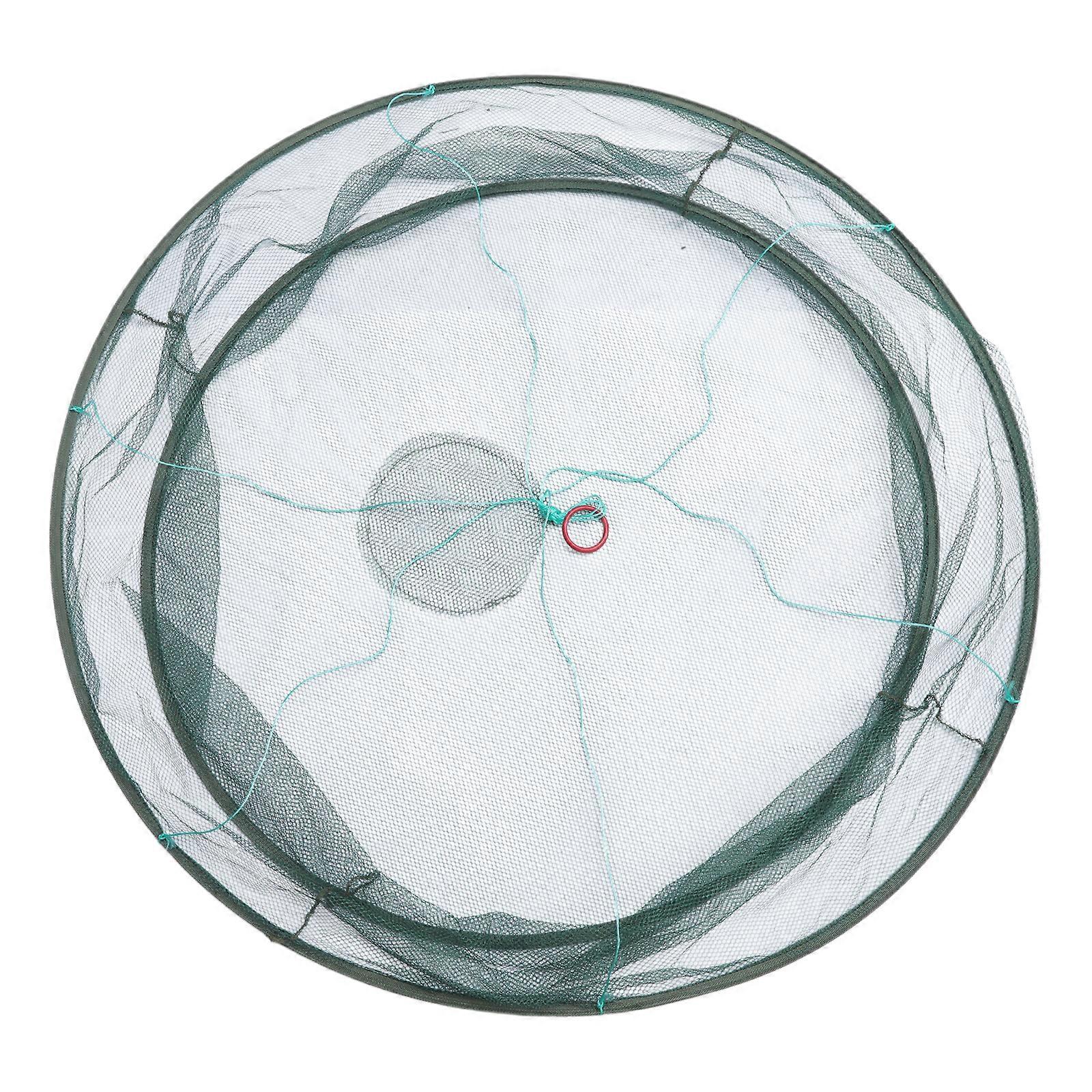 Fly Fishing Landing Net Catch and Release Net Scoop Fish Hold Brail Mesh Netting Kayak Boating Stainless Steel Hoop Net  100cm