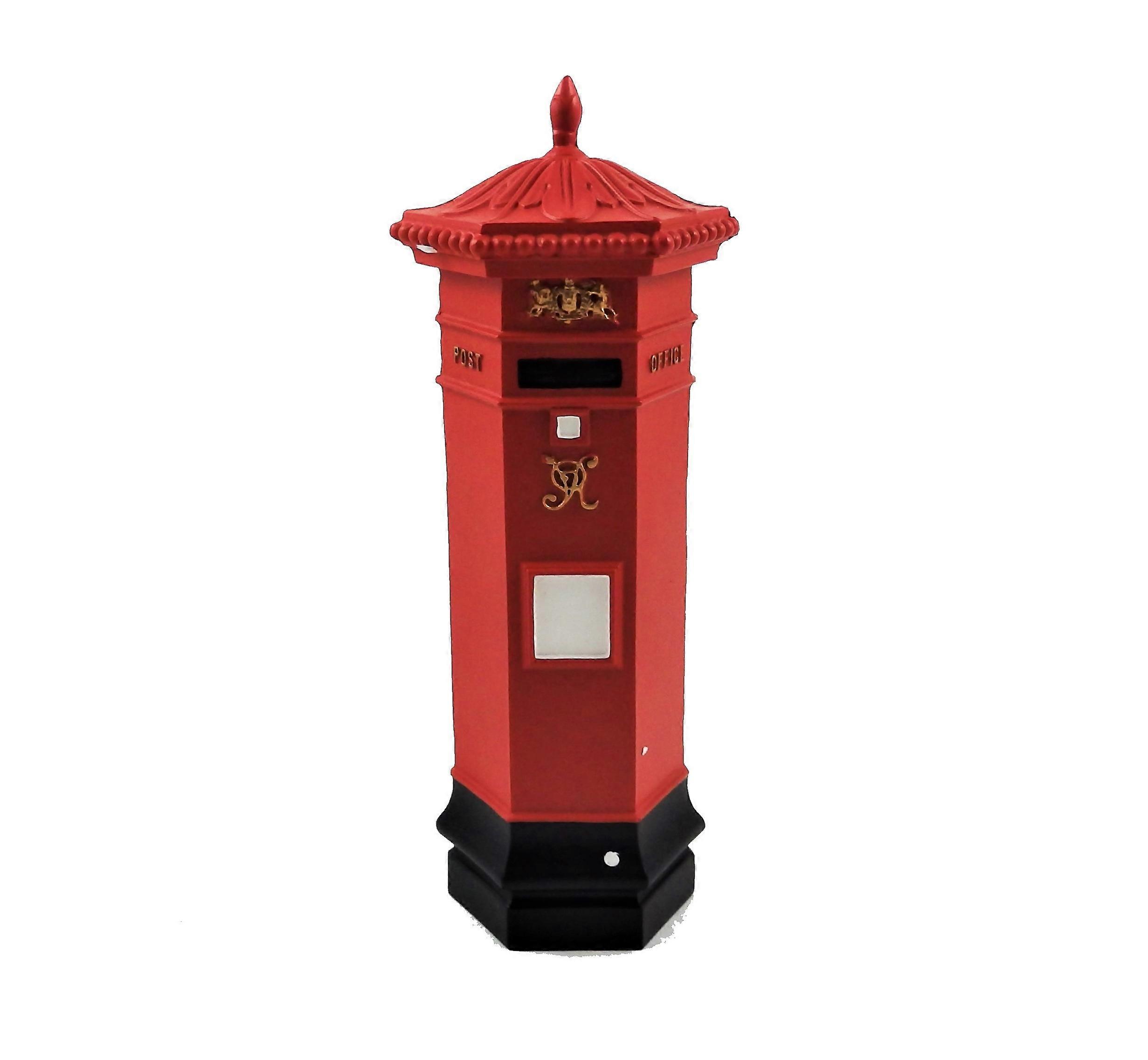 دمى البيت الفيكتوري البريطاني مكتب البريد البريد صندوق البريد 1:12 الأحمر