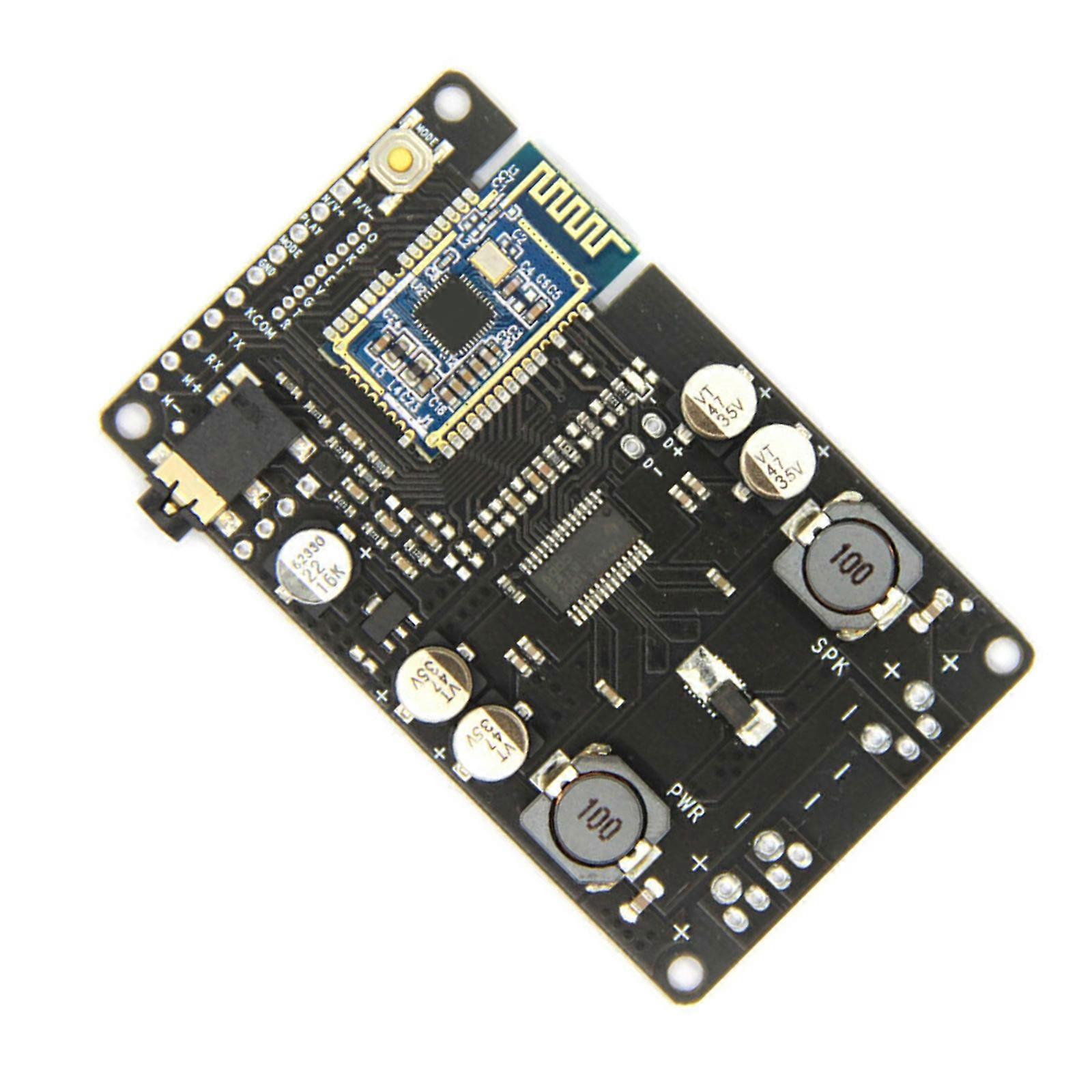 30W/20W Adjustable Bluetooth-compatible Digital Power Amplifier Module Electronics with Treble and Bass Control Multicolor