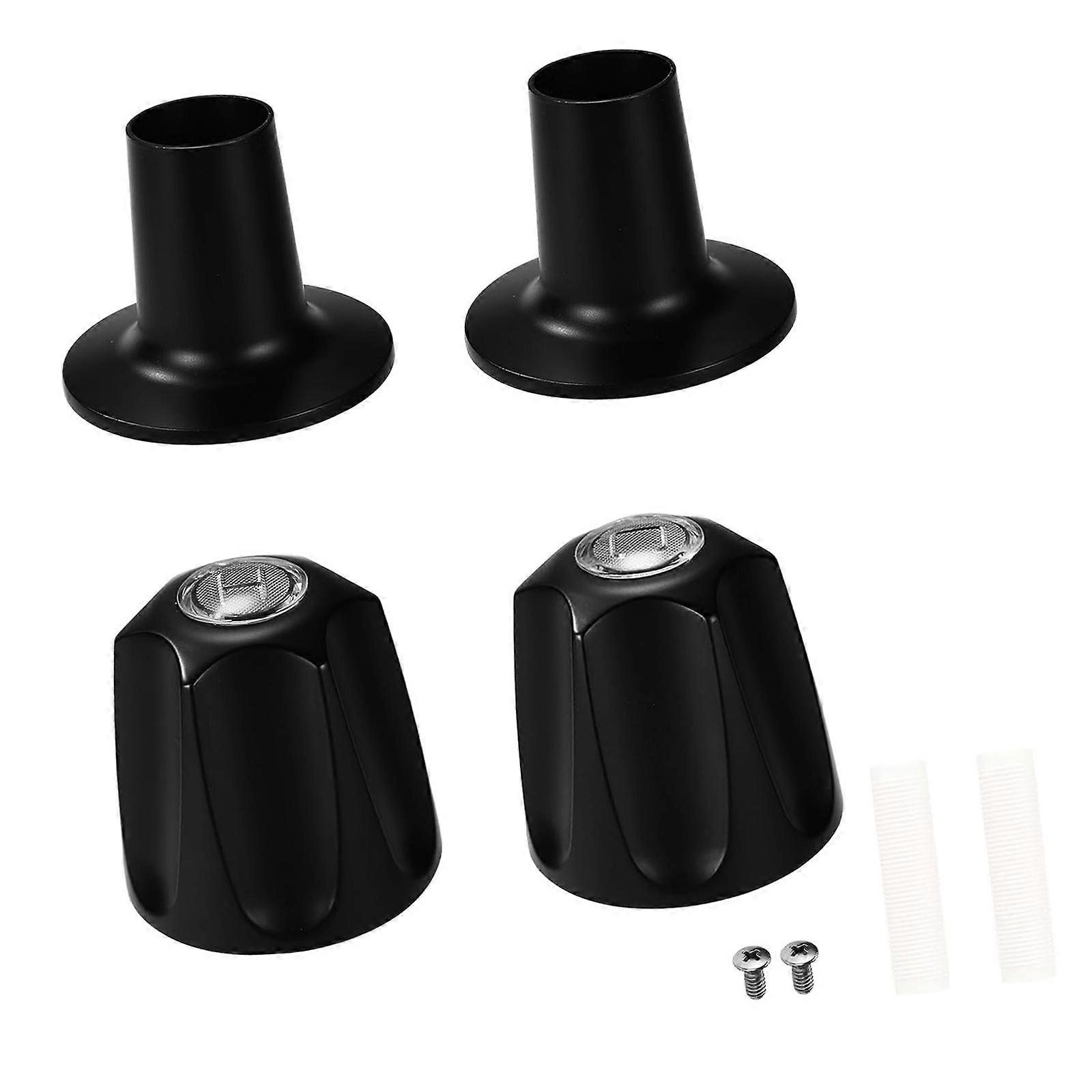 4Pcs Bathroom Faucet Handle Upgrade Kit Sturdy Kirsite Shower Controlling Knob Accessories Shower Handle Kit Multicolor