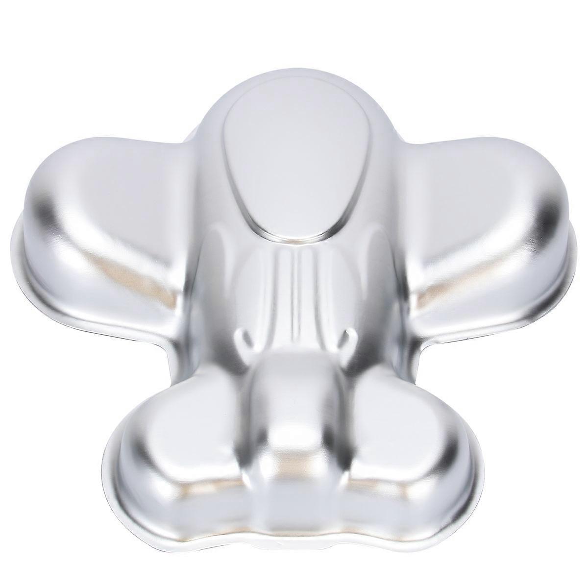 Silver Airplane Shape Cake Mold for DIY Baking Use 1Pcs Alloy