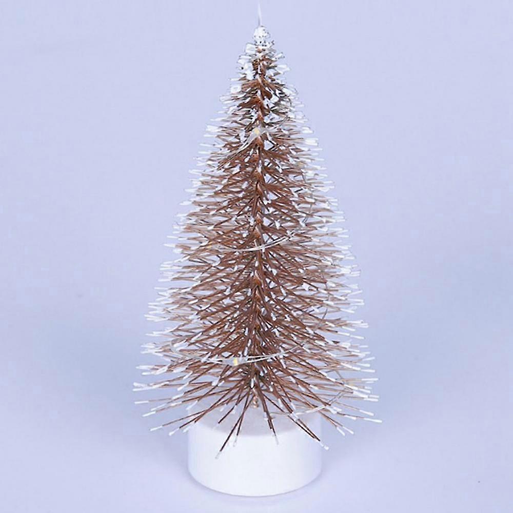 LED Light Pine Needle Tree Mini Christmas Tree, Desktop Mini Christmas Tree Decoration