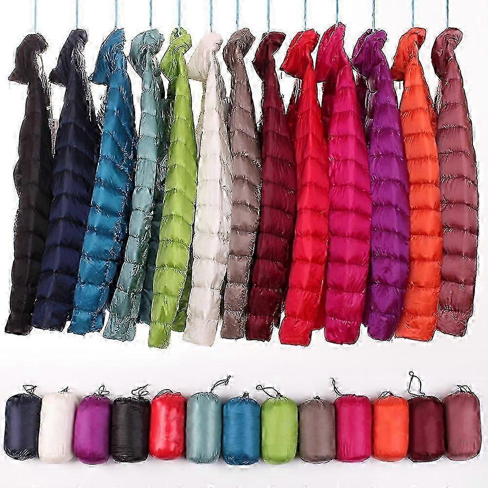 جاكيت نسائي خفيف للغاية - سترة مقنعة بغطاء للرأس بطة بيضاء للطقس البارد