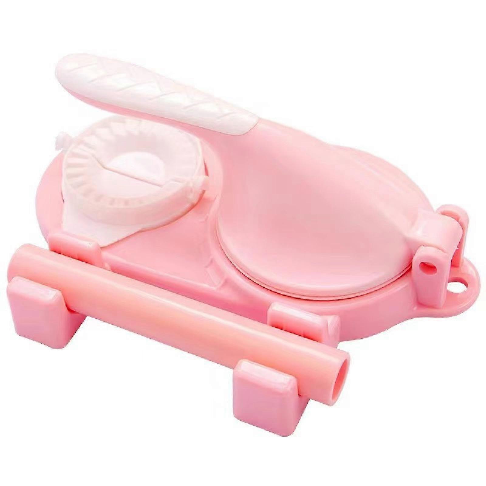 Dumpling Maker Set with Rolling Pin, Plastic Skin Mold and Press Tool for Uniform Shapes