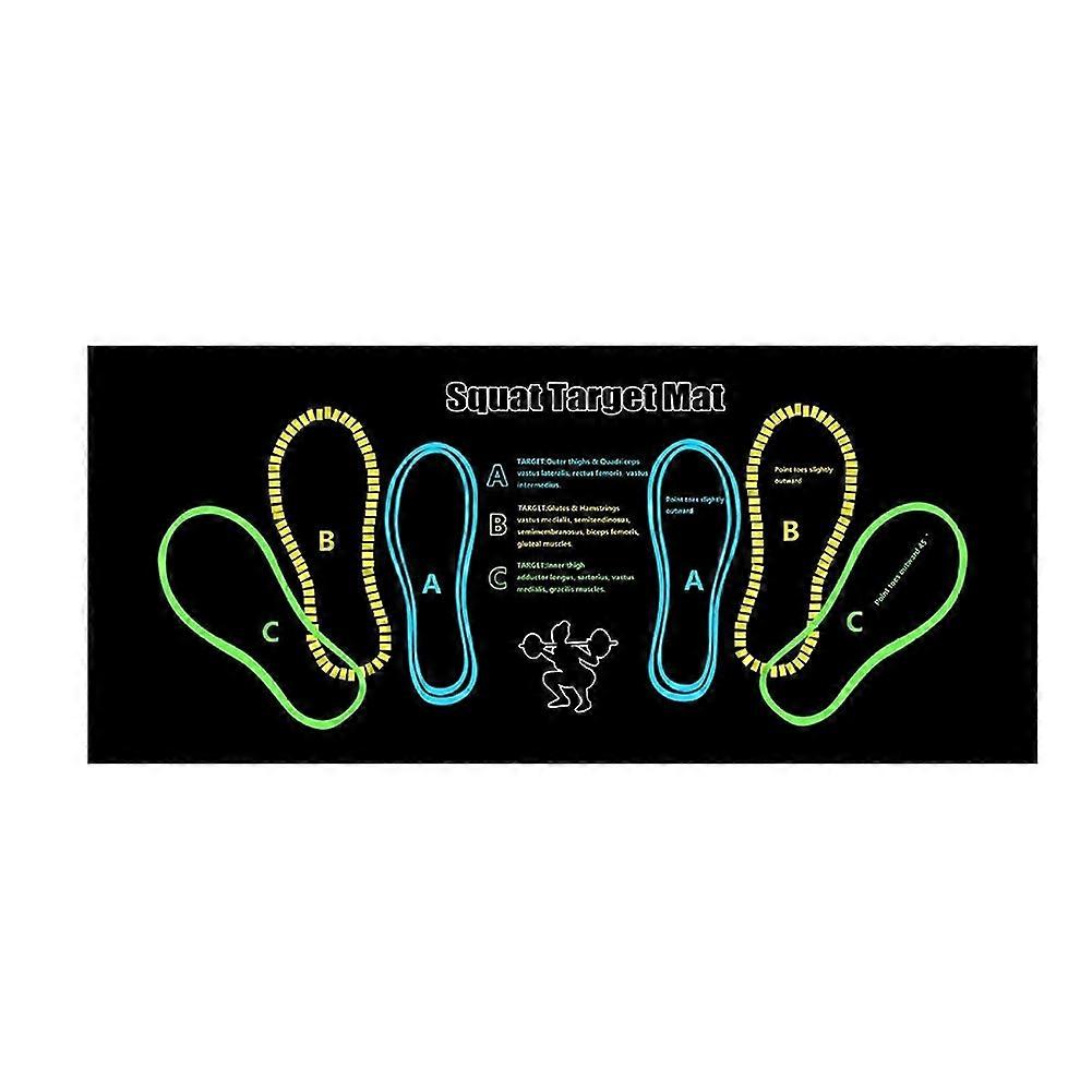 Squat Guide Mat Squat Step Positions Knee Mat with Foot Position Mat,Workout Squats Leg Muscle Targeting
