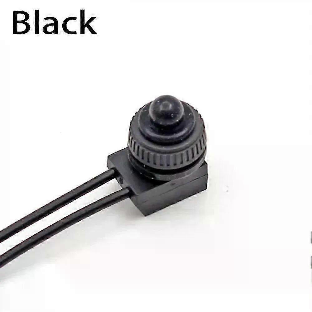 1PC Waterproof Push Button Switch KP107 12V Waterproof Latching Push Button On-Off Switch With Leads Wire Self-locking