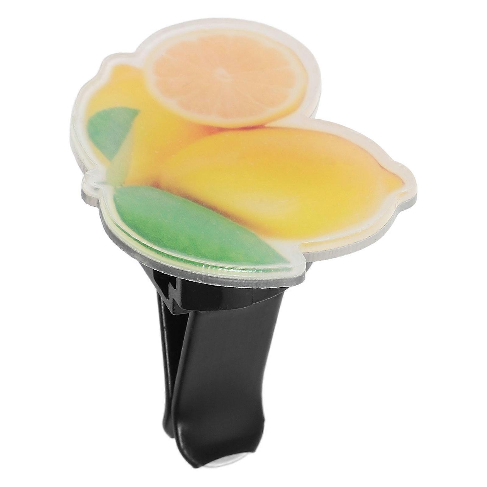 Car Diffuser Vent Clip Essential Oil Car Diffusers Aromatic Scent Odor Elimination Yellow Color 1Pack