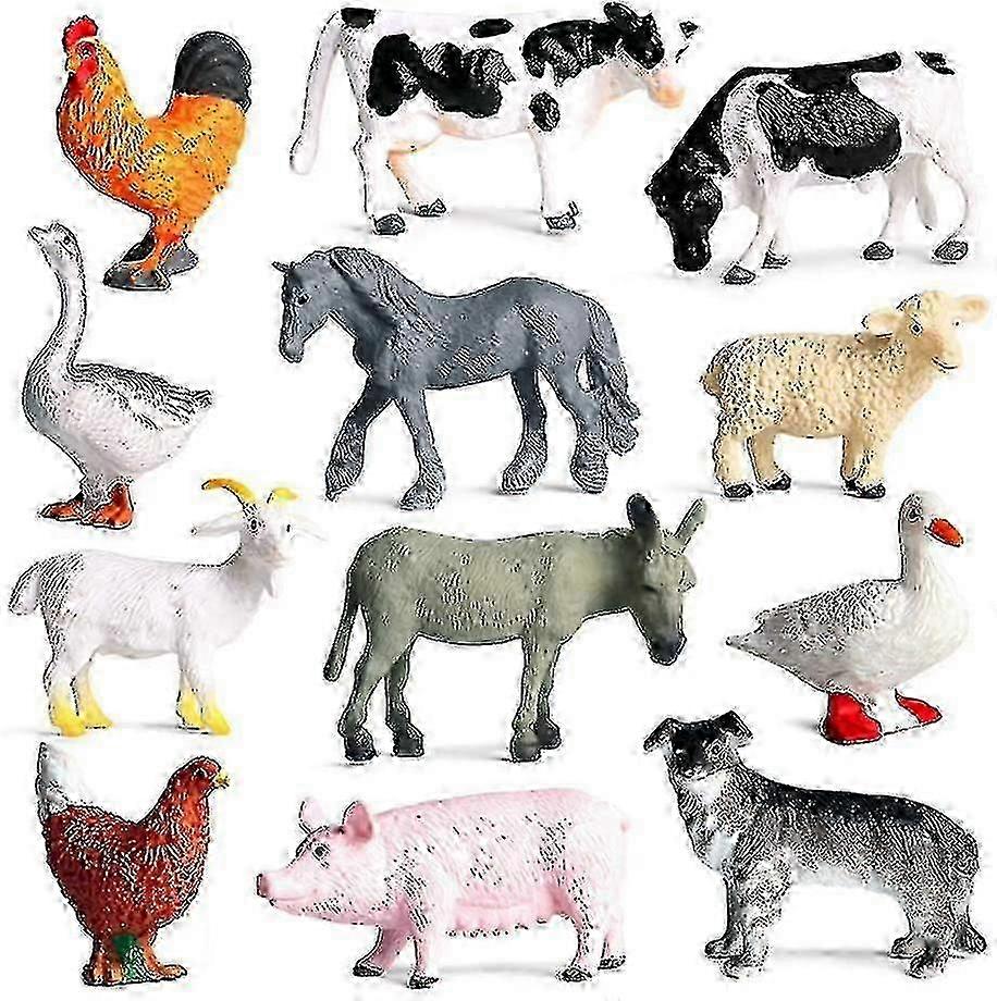 Learning Minds Set de 12 Jumbo Animale de fermă