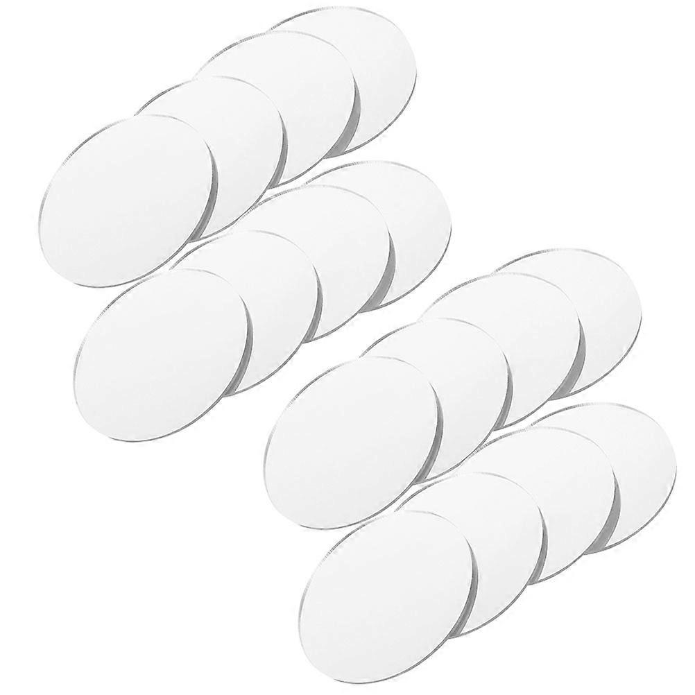 Acrylic Round Mirror Sheets for Makeup Mirror Replacement 20Pcs Set