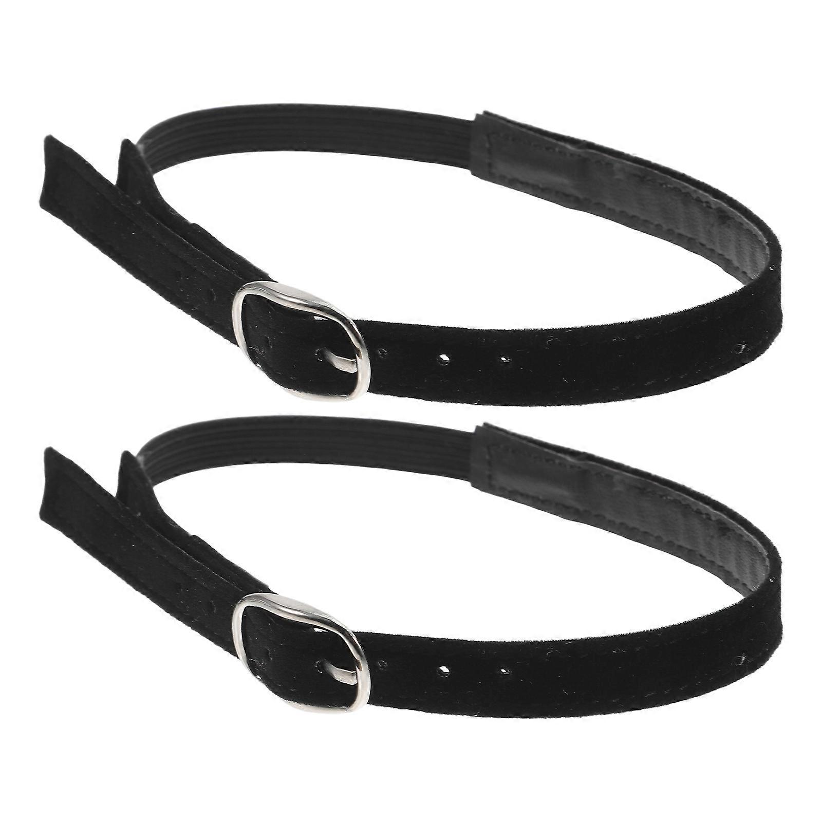 U Shaped Buckle Heel Straps for High Heels 2Pairs Adjustable Elastic Fit