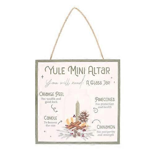 Something Different Yule Altar MDF Hanging Sign