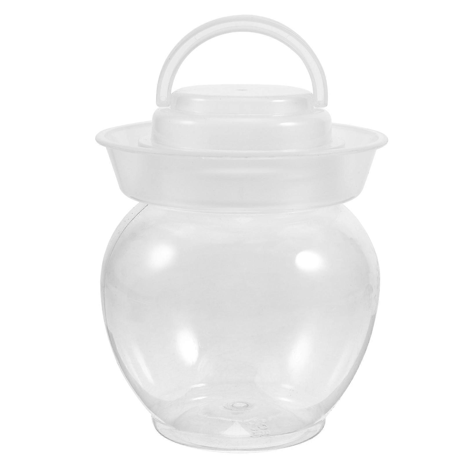 Clear Fermenting Jar with Lid for Vegetable Pickle Storage