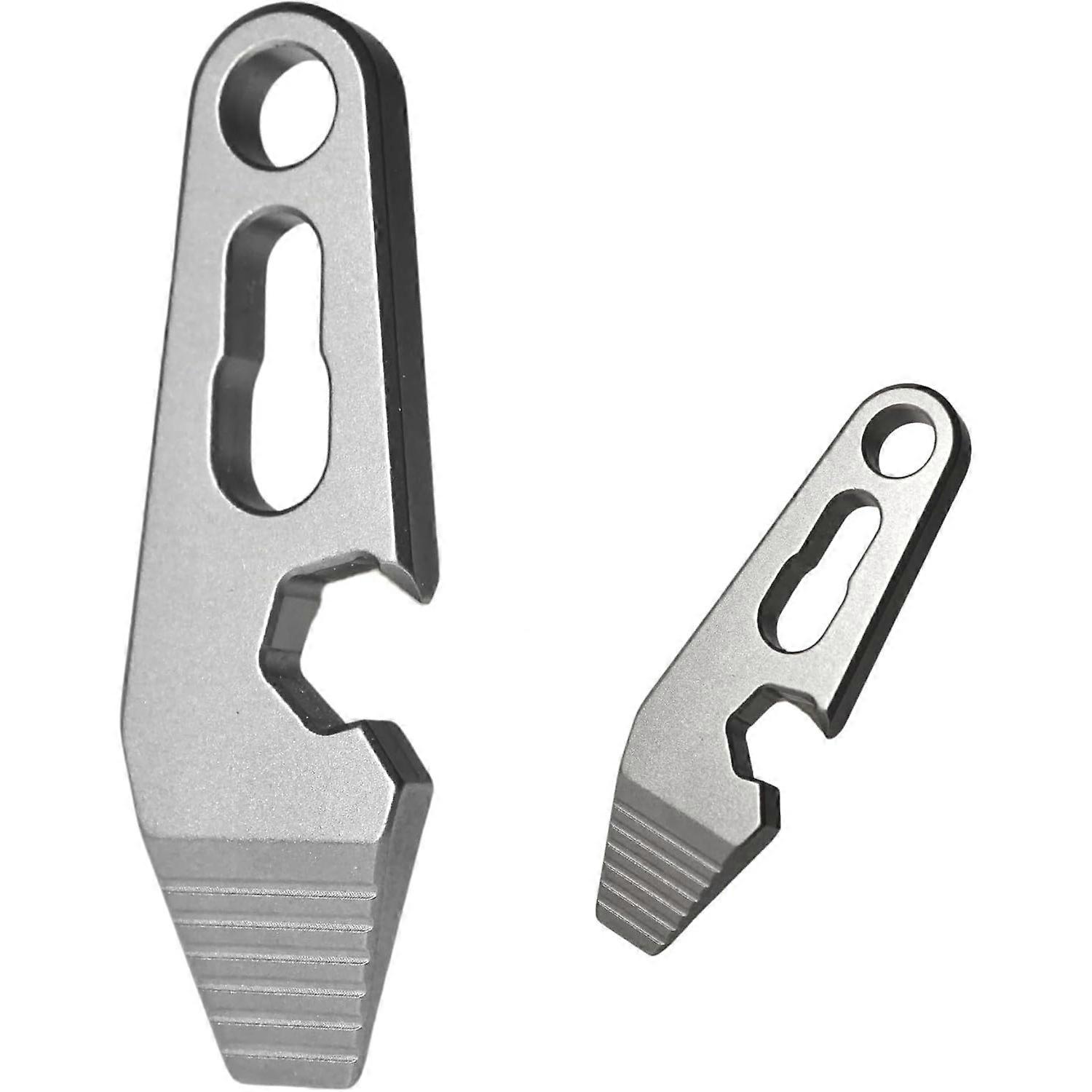 2PS,Pry Bar for Keychain,  Titanium Pocket Pry Bar Mini Crowbar Multitool with Bottle Opener, Screwdriver and Wrench（Y1574）