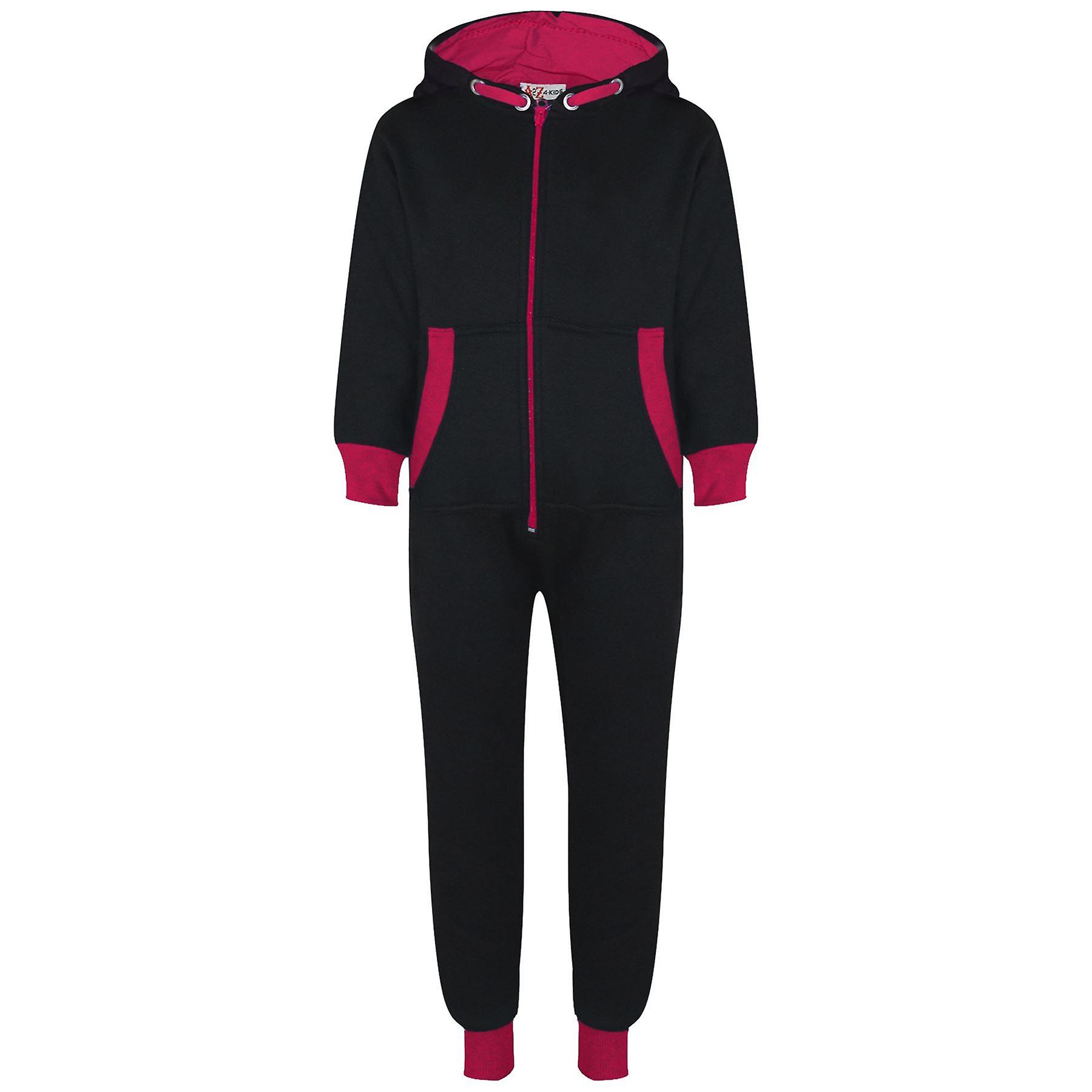 Girsl Contrast Trim Pink Loungewear Onesies