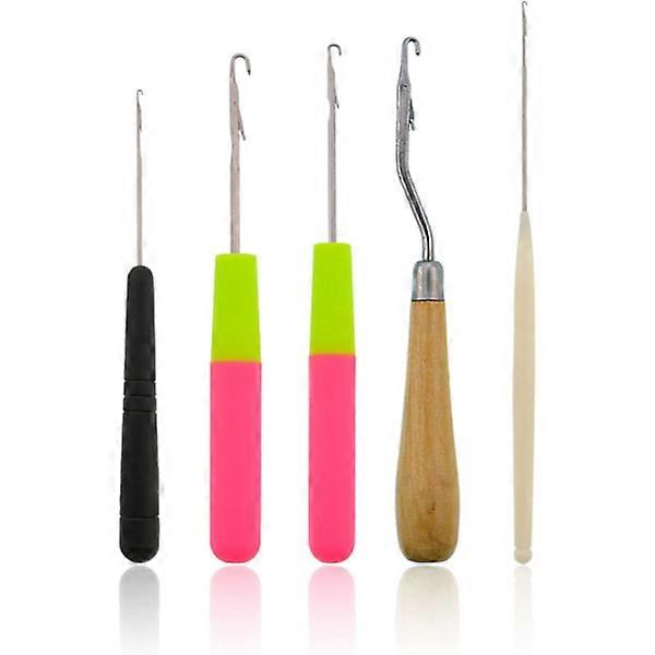 5-piece set with heavy hook, small needle hook, heavy hook, woo