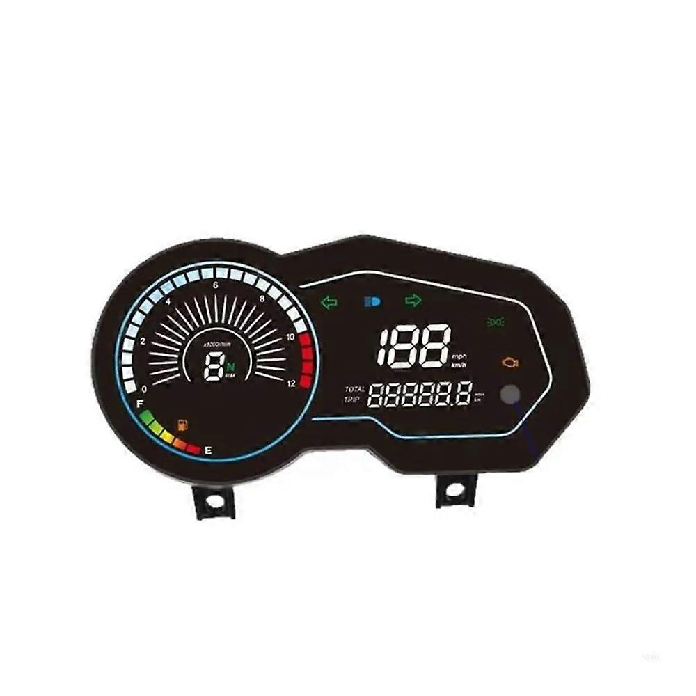 Motorcycle Digital Speedometer with Tachometer Odometer Gear Display for Italika 150z 170z
