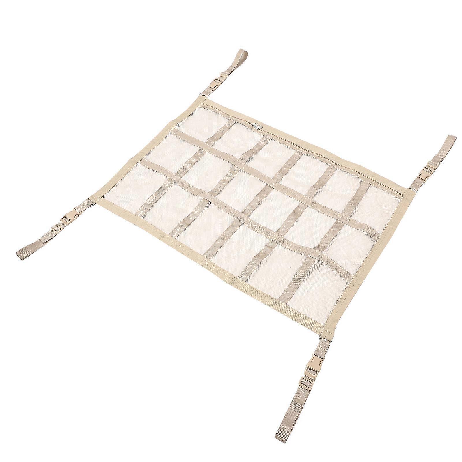 5Pcs Car Ceiling Net Organization Accessory Rectangular Space Saving Cargo Net For Vehicle Storage