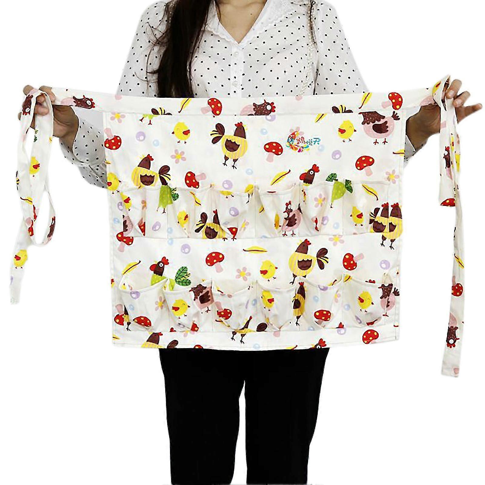 Eggs Collection Apron Adjustable Kitchen Gathering Holder Container Supplies