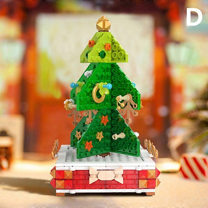 Mini Blocks Architecture Merry Christmas House Santa Claus Snowman Tree Deer Toy
