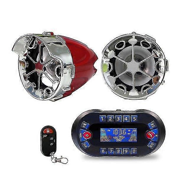 Dc12v 30w Motorcycle Wireless Bluetooth Speaker With Display Support Bluetooth Hands-free, Tf Card, Fm Radio, Phone Charging
