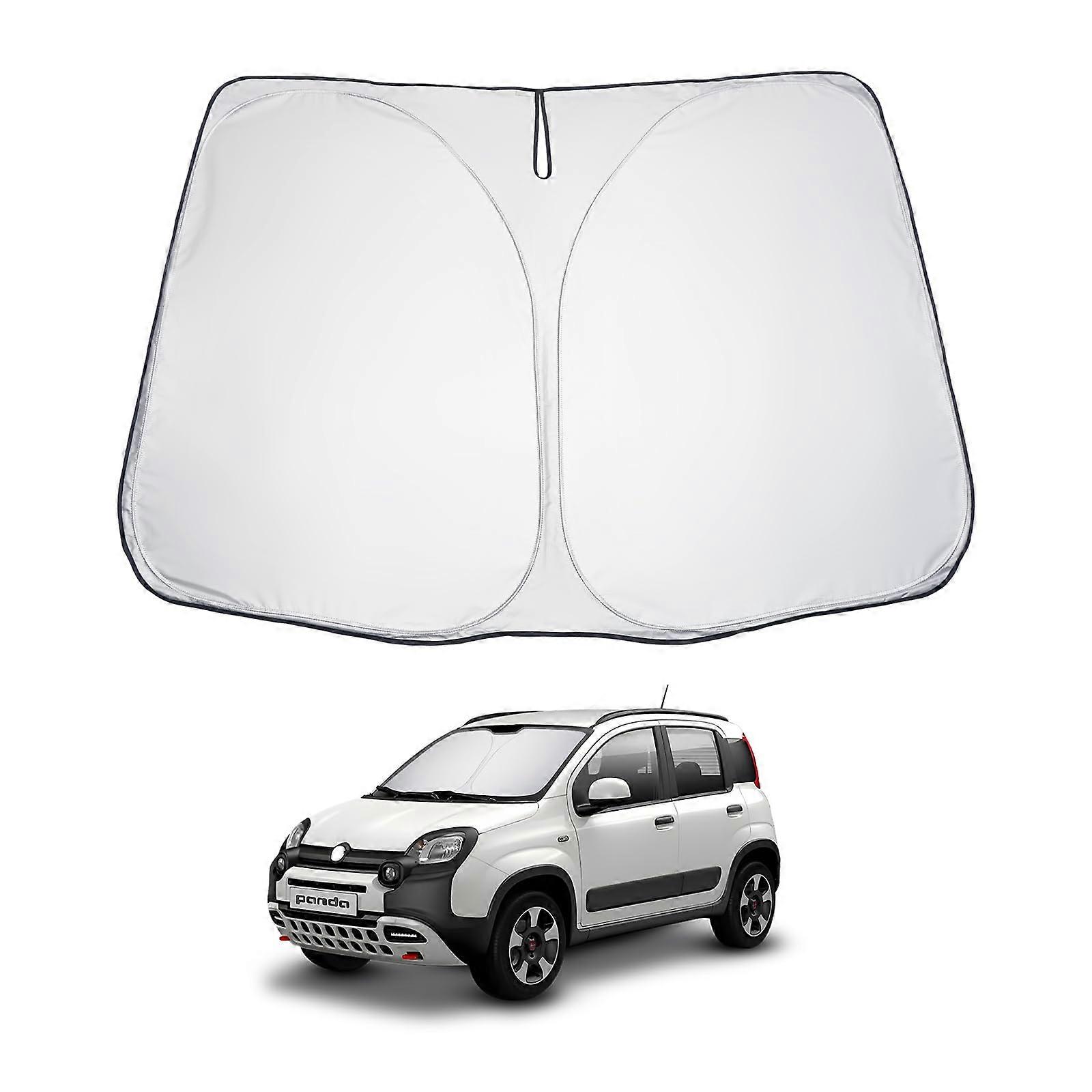 Sunshade for Fiat Panda 20212024 UV Blocking 99.5% Front Windshield Heat Insulation Foldable Visor