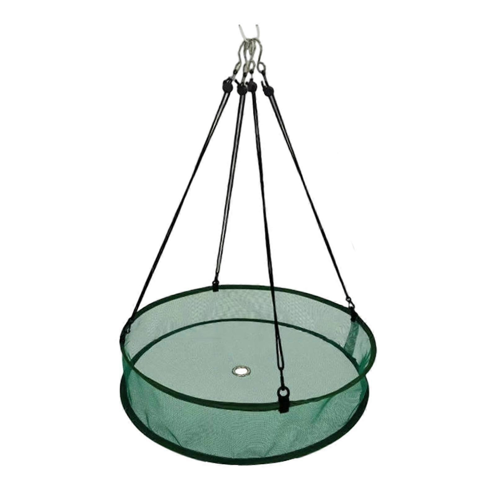 Bird Feeder Seed Catcher Tray with Quick Hook for Efficient Seed Collection, Easy Clean, Green