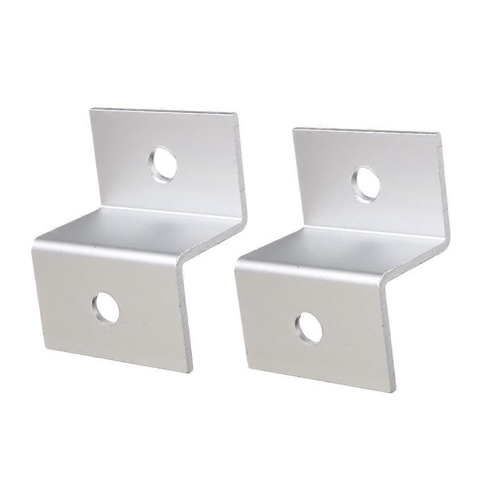 Stand for Solar Panel Installation with 4Pcs Silver Z-Bracket Set