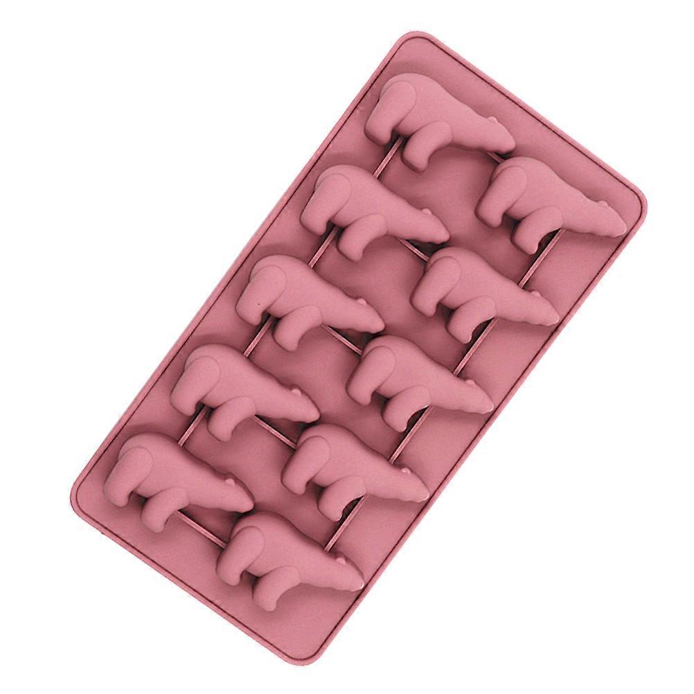 Polar Bear Mold Silicone Ice Cube Maker for DIY Use 10-Grid Ice Cube Mold