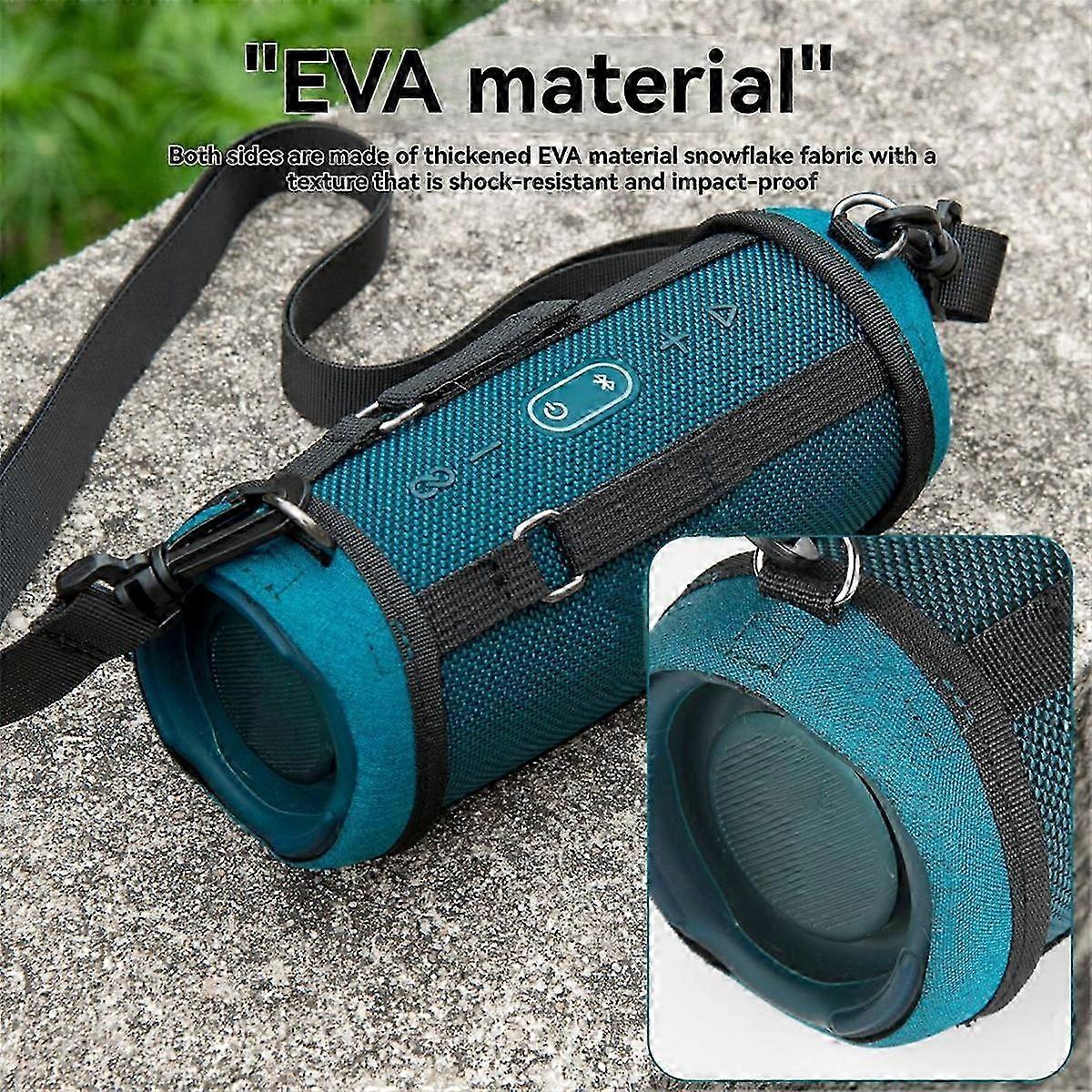 Case for Charge 5 Speaker with ShockAbsorbing Hard Shell, Adjustable Strap, TravelFriendly Protection