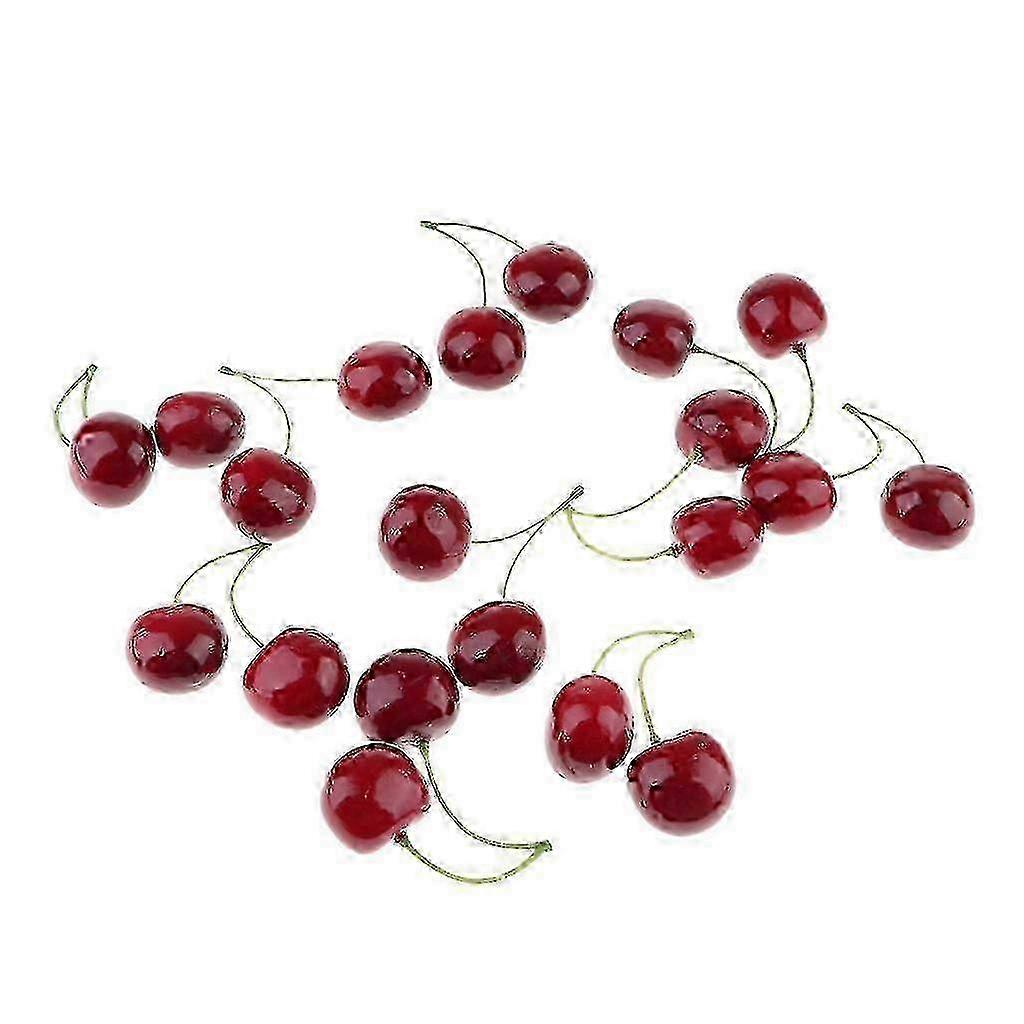 2025 Simulation Fruit Cherry Artificial Fruit Cherries Hand Made Fruit Decorations 20