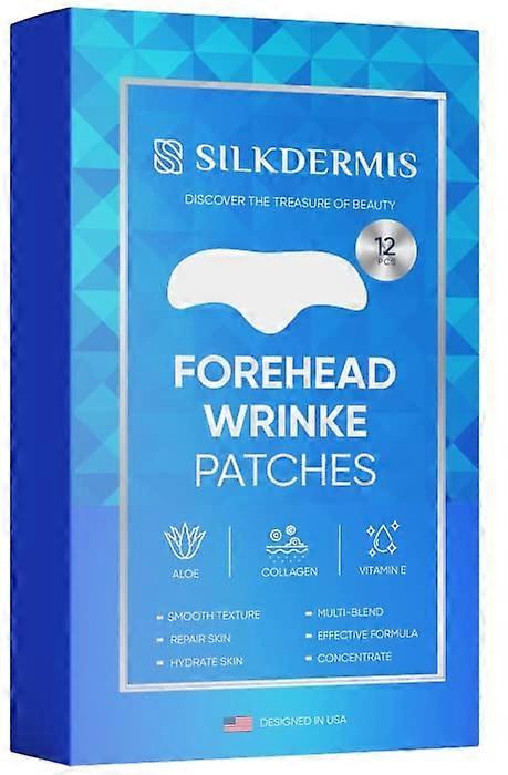 Forehead Wrinkle Patches 12 Packs for Forehead Line Smoothing with Secure Overnight Adhesion