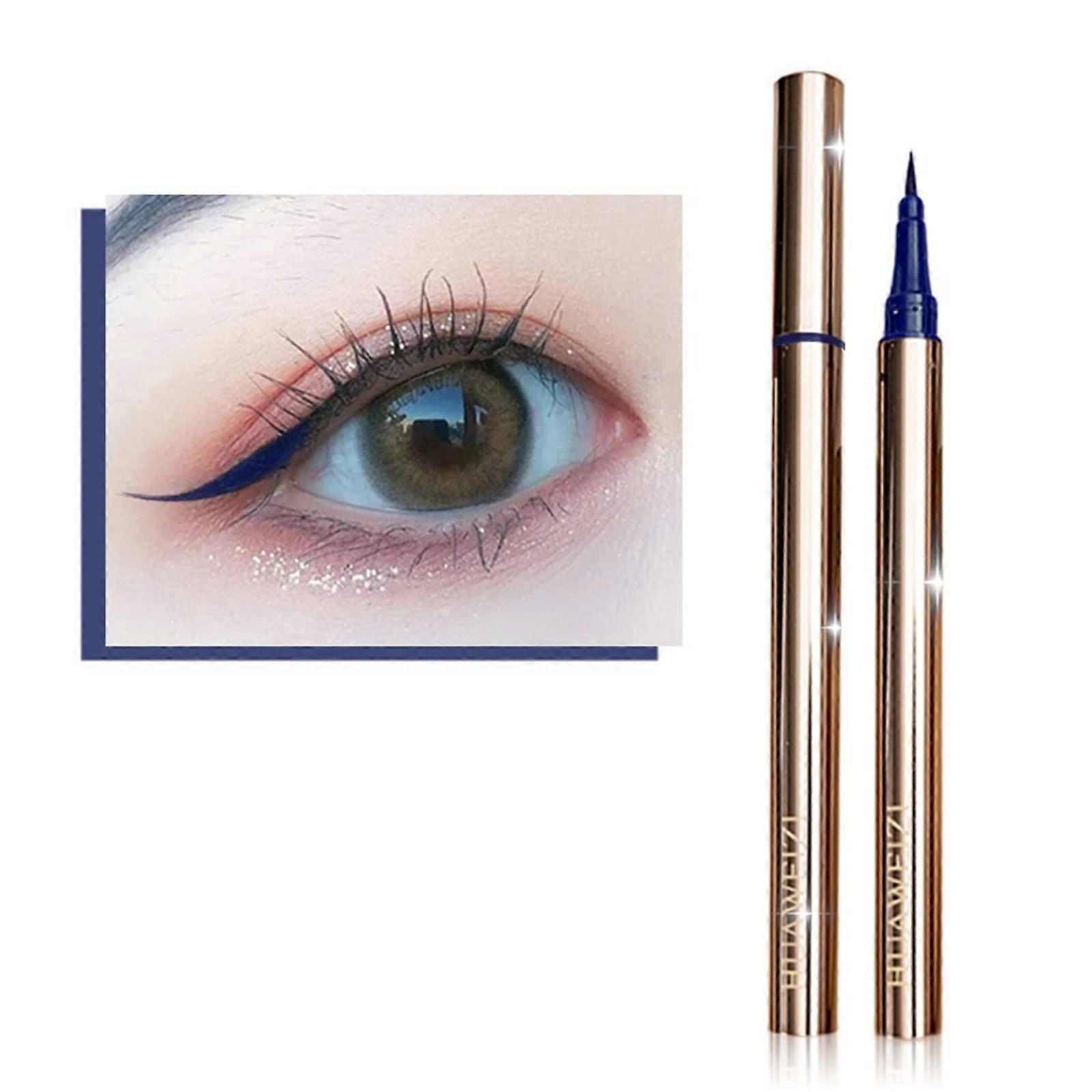 Waterproof Liquid Eyeliner Pen Moonlight Blue with Precise Micro Brush Tip and Long Lasting Color