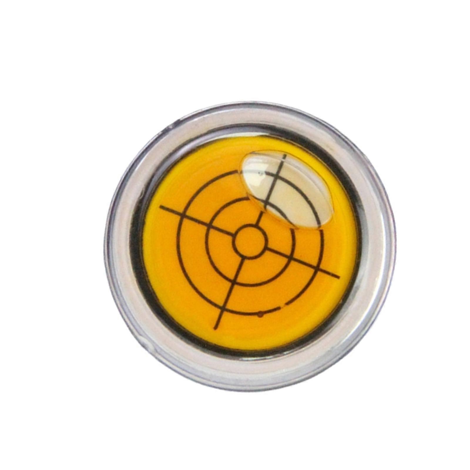 High Accuracy Golf Level Reading Ball Marker Training Tool Hat Clip Round Cap Clip Mark with Level Function For Golfer  Yellow