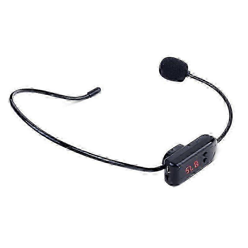 FM Wireless Headset for Teaching Lectures, Portable Microphone Megaphone
