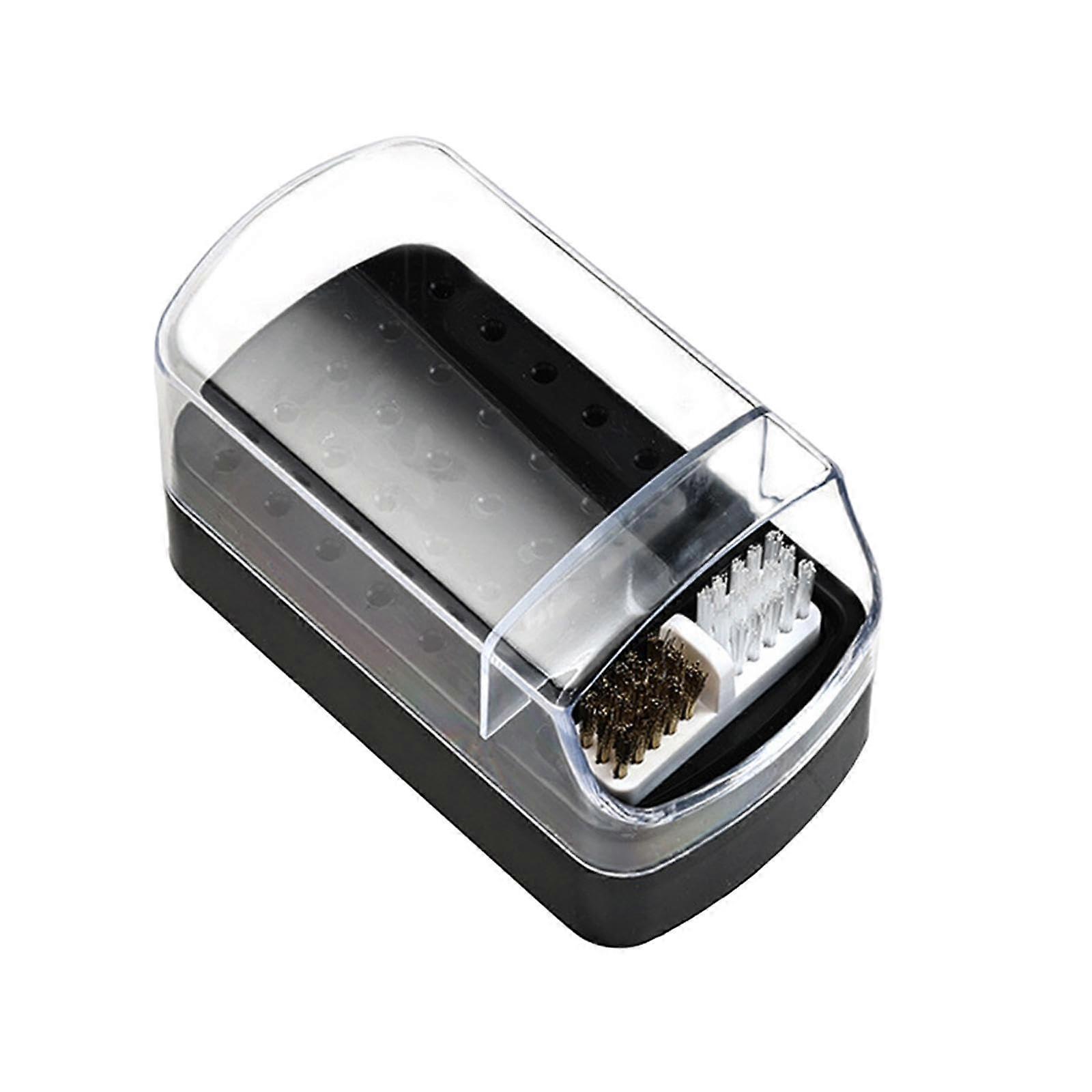 Nail Drill Bit Holder 30Hole Storage Box with Transparent Dustproof Lid for Easy Organization