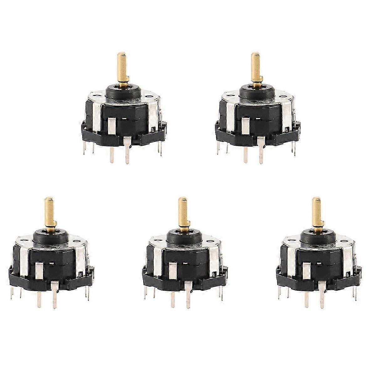 5X RKJXT1F42001 4-Way Switch Car Navigation Encoder Key Rocker Switch with Push Switch Encoder