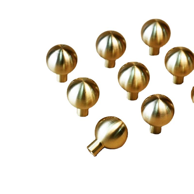 Round Spherical Brass Single Hole Handle Wardrobe And Cabinet Drawer Handle