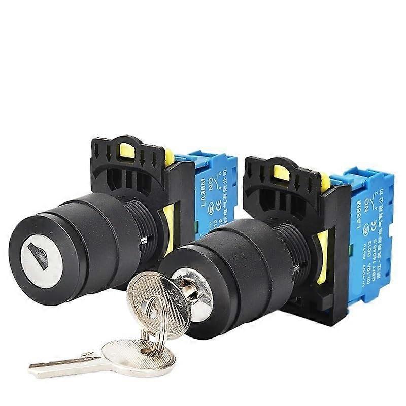 22mm LA36M 3 Position Key Switch 2NO Rotary Switch 12V 220V 10A Easy Control