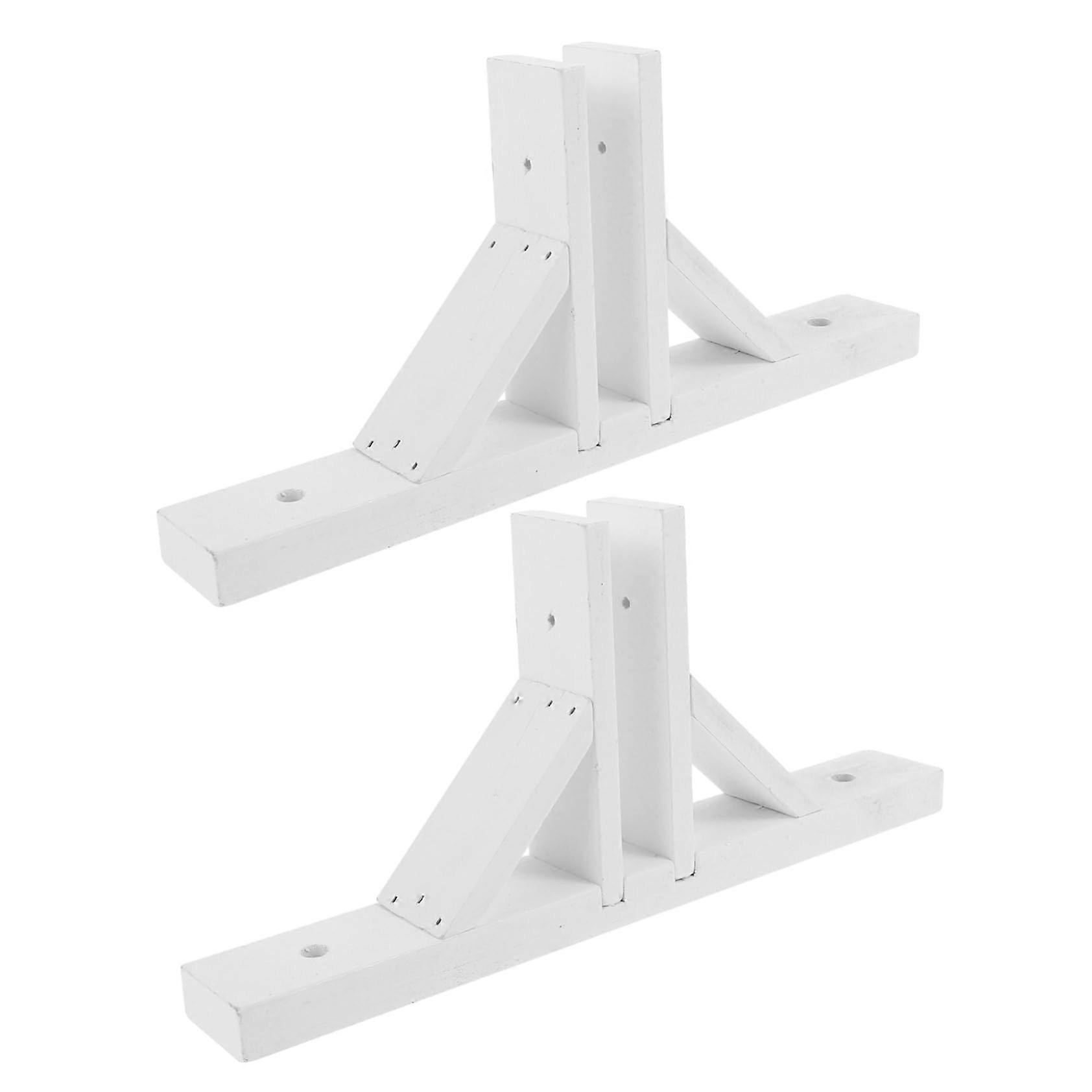 Garden Fence Base Solid Wood Post Support for DIY Decorative Borders, Secure and Durable