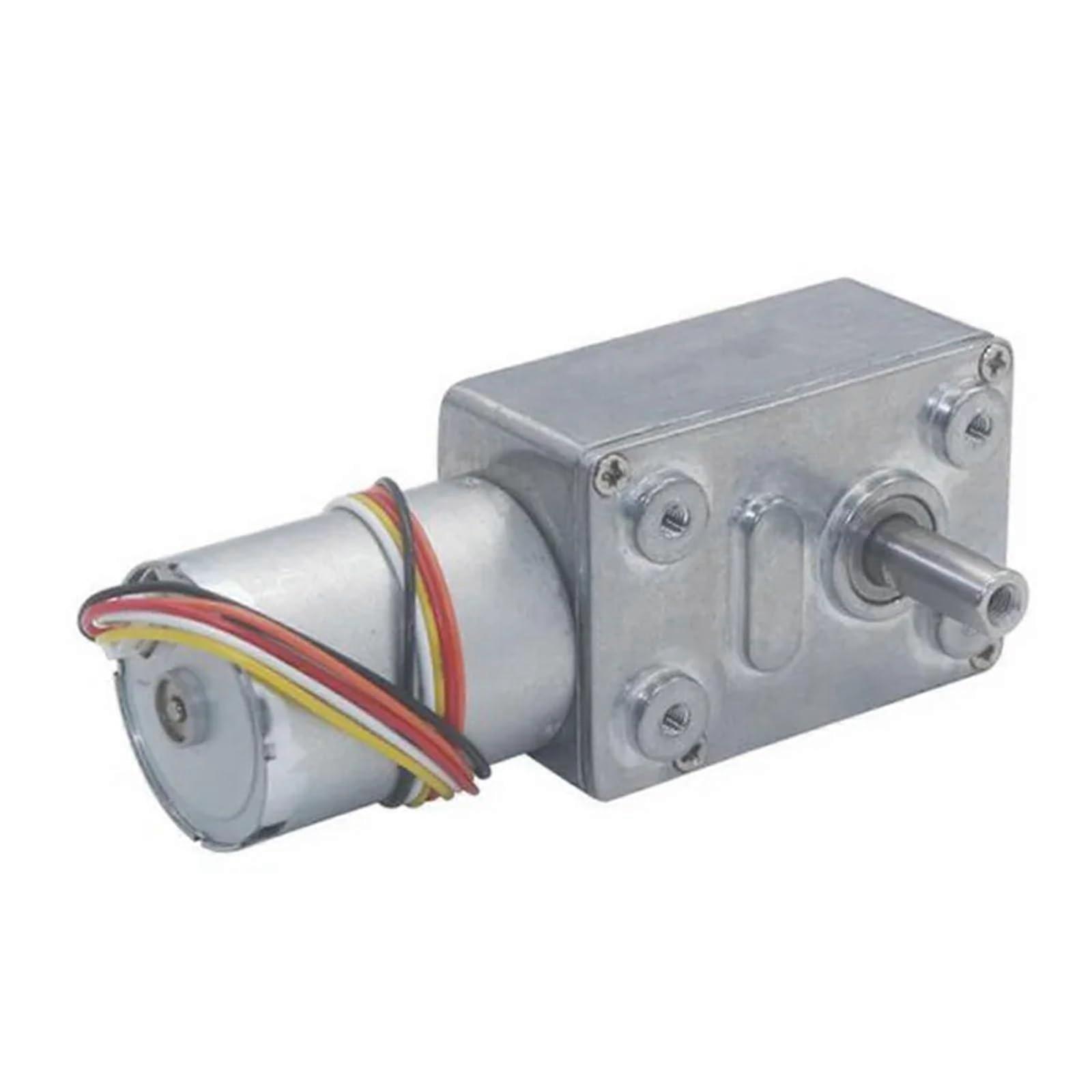 12V Worm Gear Motor 40RPM  Torque Brushless Self Locking Gear Reducer for Reverse Control