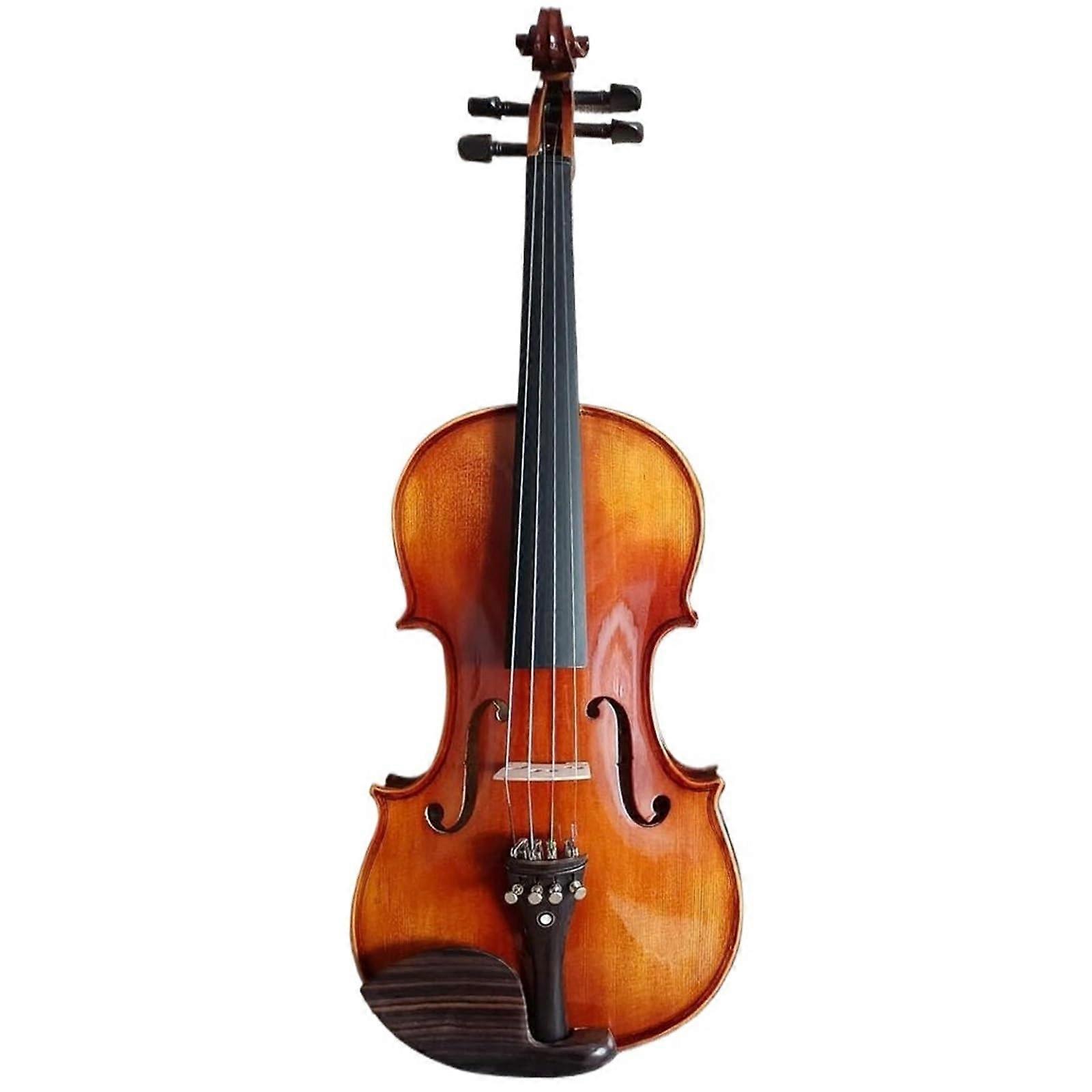 Professional Full Size Violin 1/2 Solid Wood Spruce Maple Clear Balanced Sound Ebony Fingerboard Starter Set
