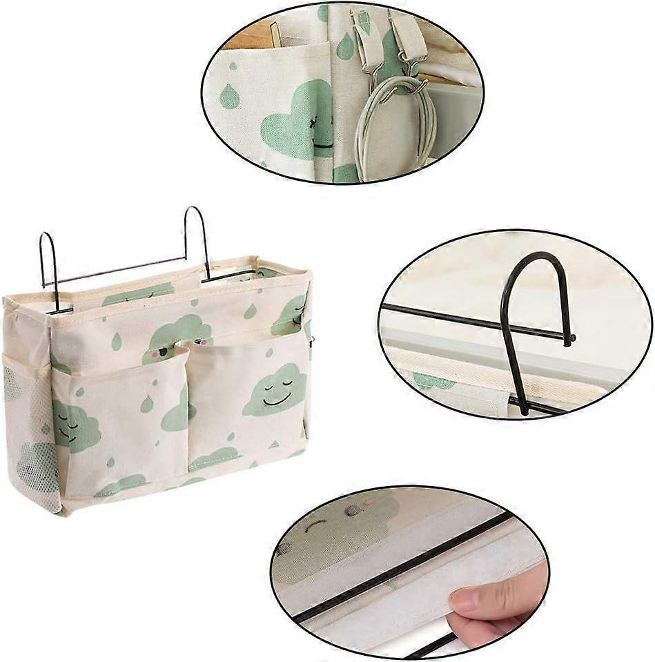 Bedside Storage Bag, Bedside Organizer, Bedside Hanging Pocket, Multifunction