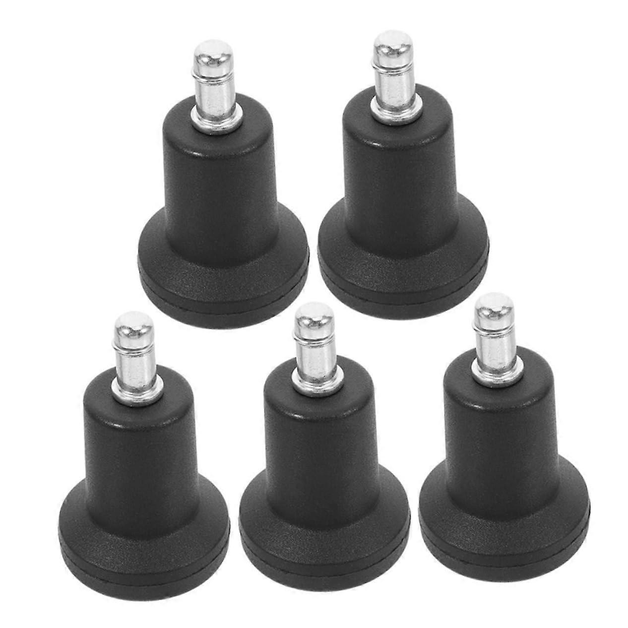 5pcs Bell Glides for Chairs Antislip Floor Contact Quick Socket Peg Replacement for Swivel Chairs