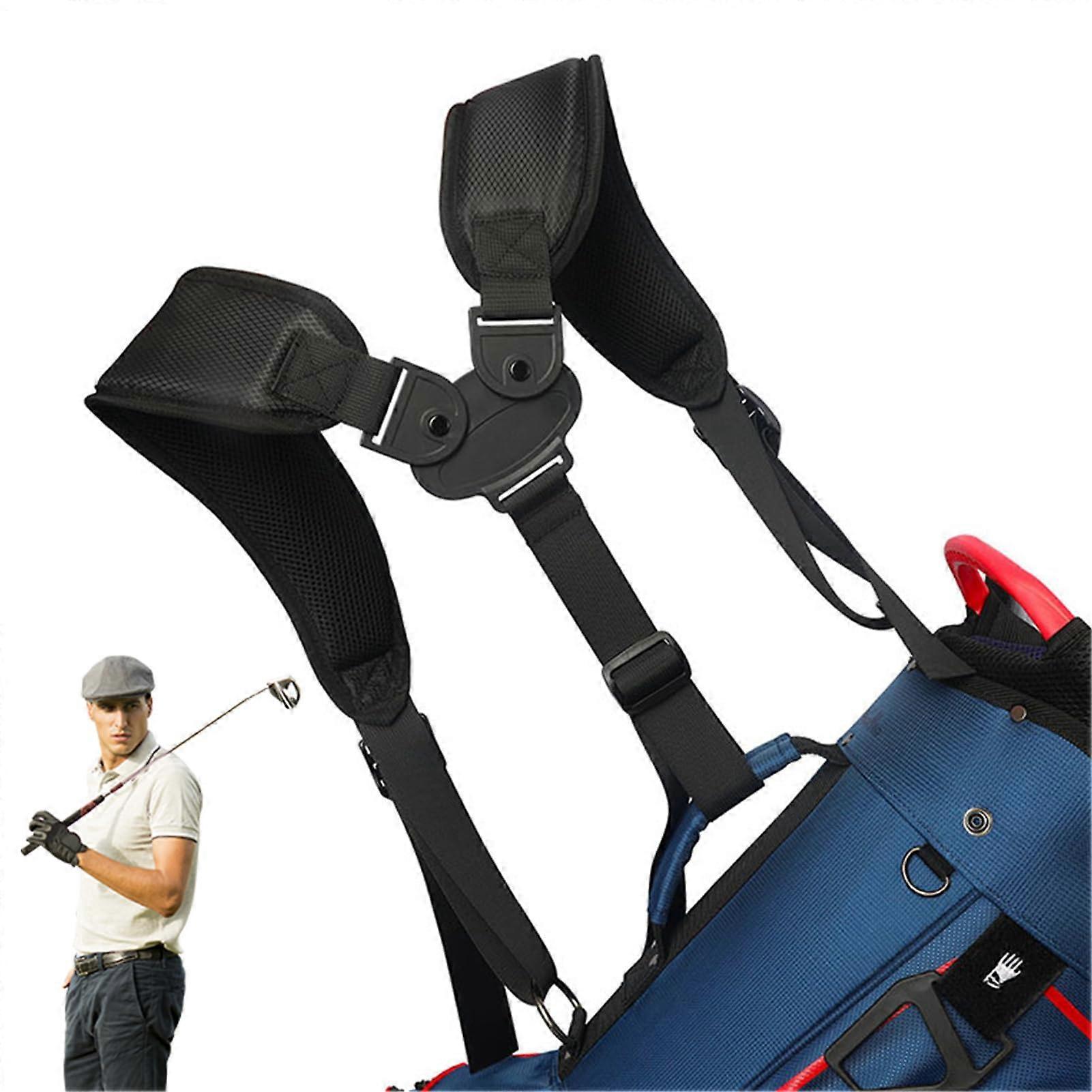 Golf Bag Strap Replacement Adjustable Crossbody Waterproof Padded Shoulder Strap with Buckle