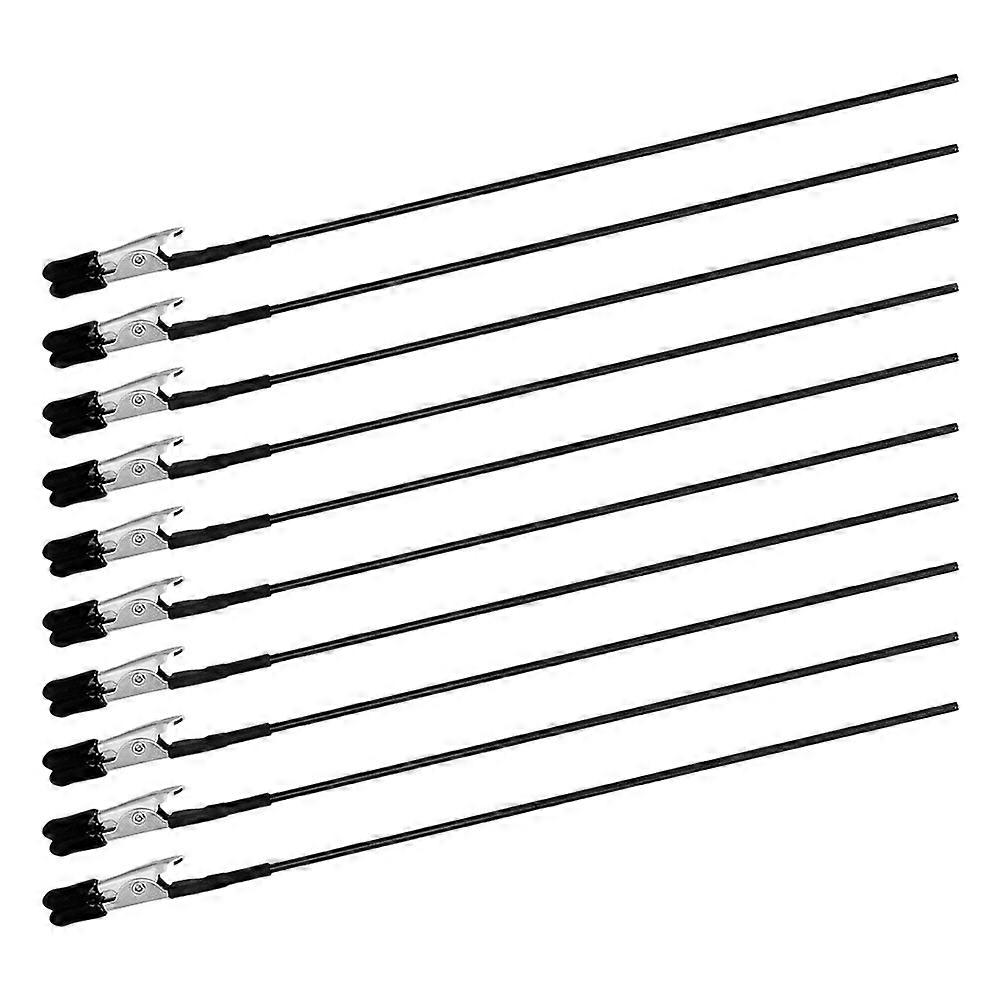 Metal Clips Black for Holding Use 10Pcs with Rubber Protective Tips